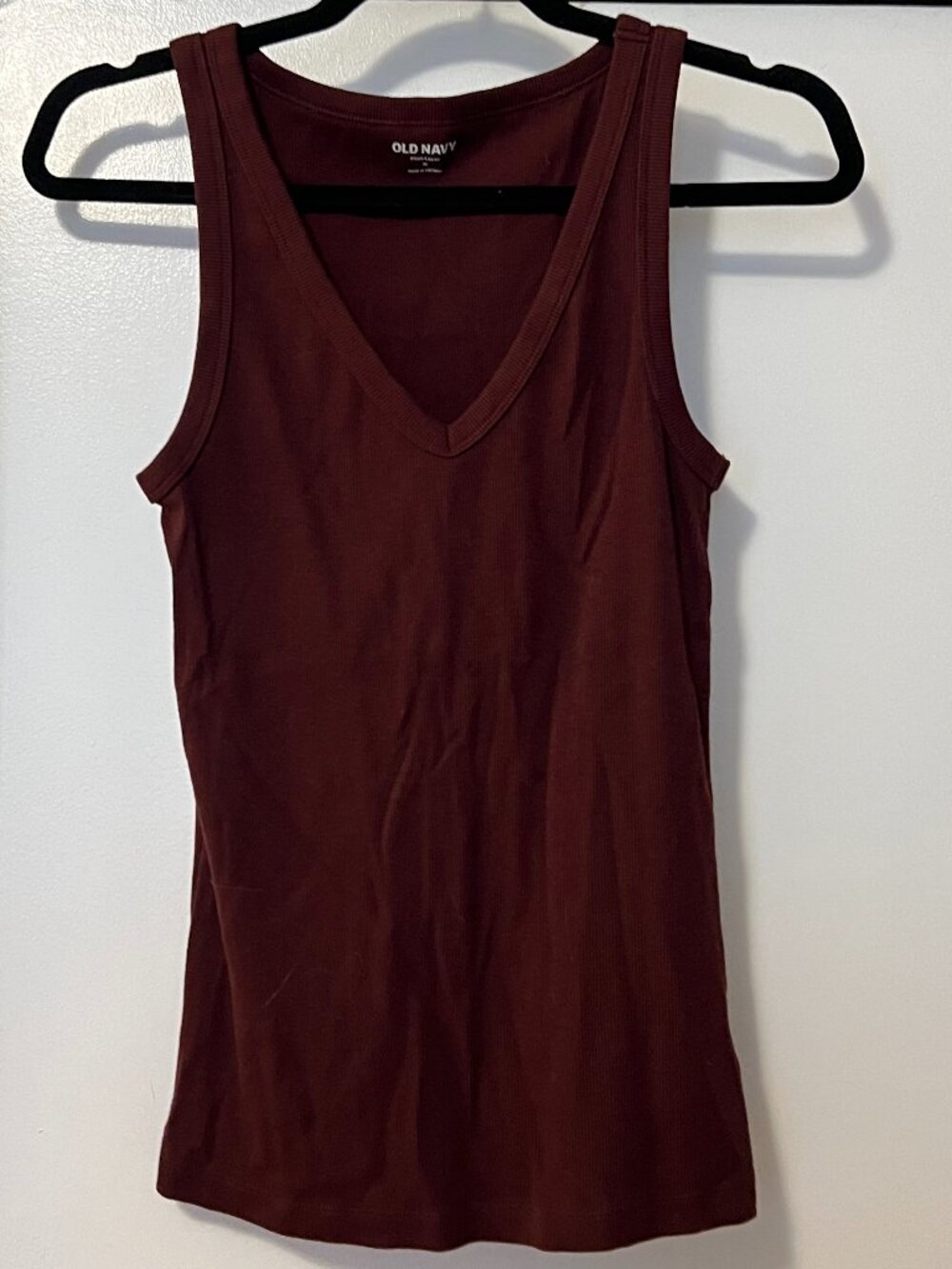 Old Navy Burgundy V-Neck Tank Top